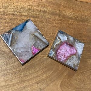 Anthropologie Agate Coasters